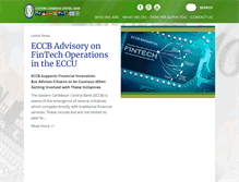 Tablet Screenshot of eccb-centralbank.org